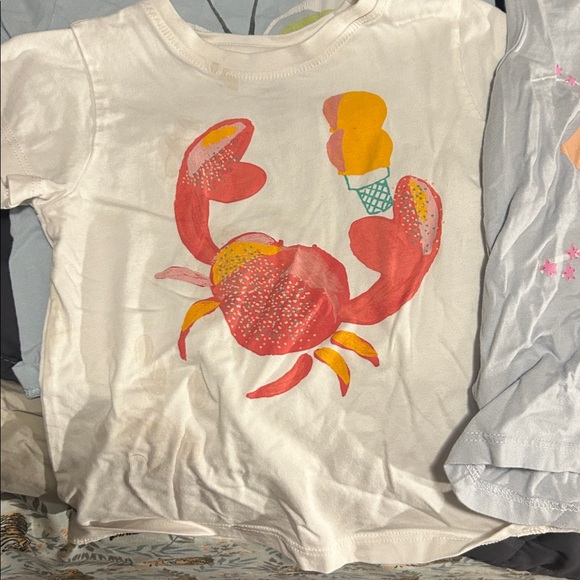 Toddler Girls Tea Collection Colorful Kids Graphic T-Shirts Set - 3 - Picture 3 of 8